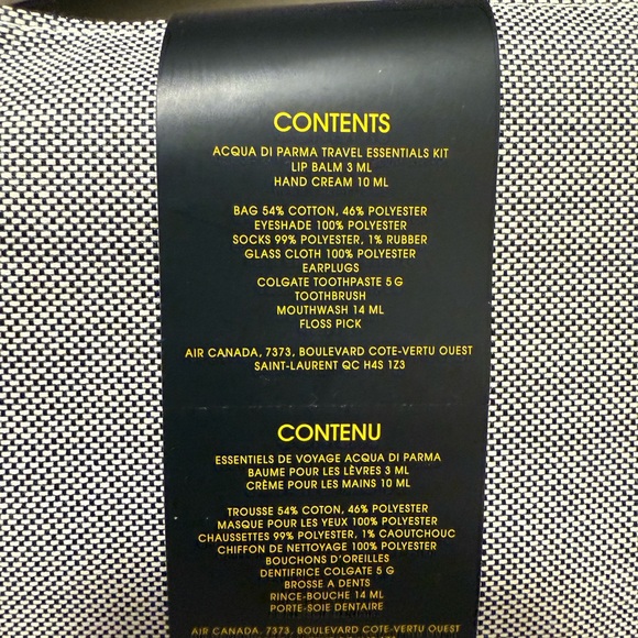 Acqua Di Parma Black and Gray Toiletry Bag - Picture 3 of 3